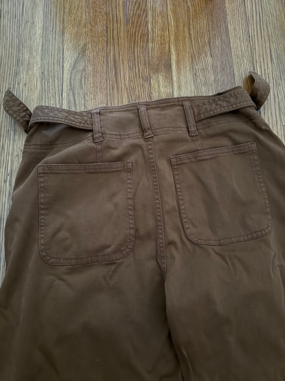 Liverpool High Rise Cinch Waist Wide Leg Pant - Jasper Brown - Size 6/28 - Picture 10 of 10